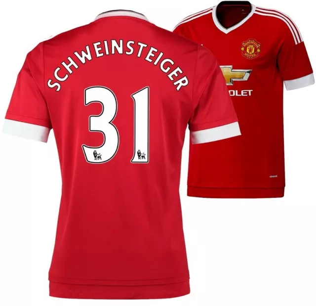 Camiseta Adidas Manchester United 2015-2016 Home - Schweinsteiger 31 I Heim ManU