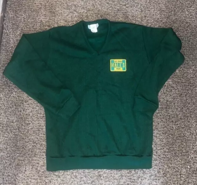Vintage Hall's Motor Transit Co Sweater (M) Safe Driver Award Mechanicsburg PA