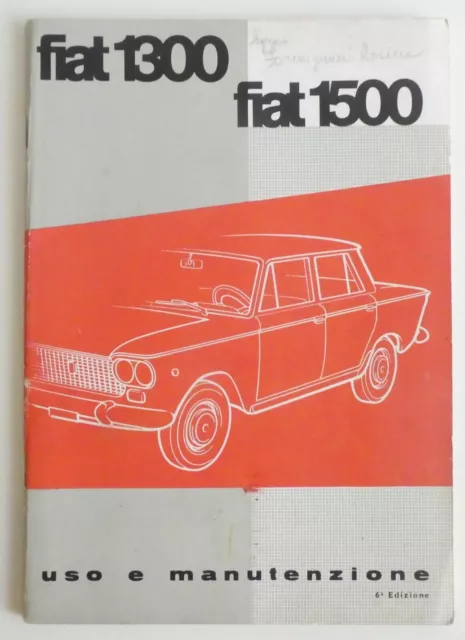 Uso e manutenzione Fiat 1300 e Fiat 1500 - 6° edizione