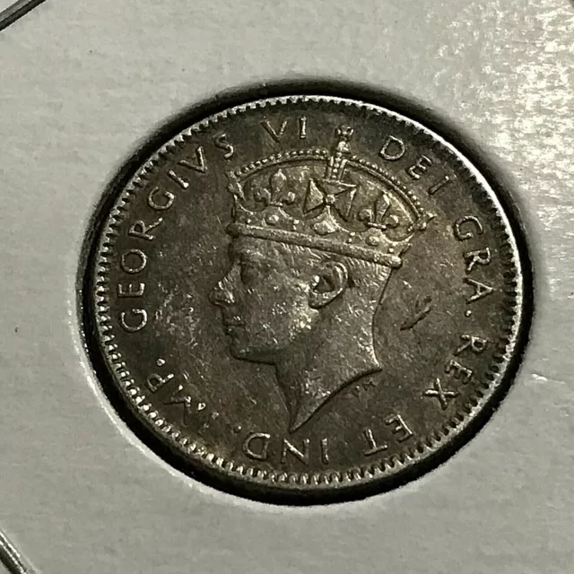 1943 Newfoundland Canada  Ten Cents Silver High Grade Coin