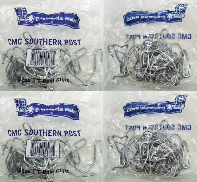 New Sealed Cmc Steel Class 1 T-Post Fastener Clips Southern Metals Stake 200 Cli