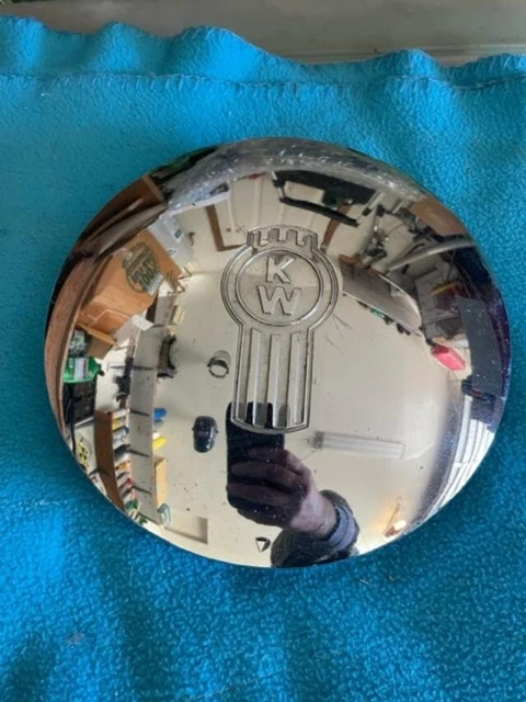 7 3/4" CHROME Dome Style Kenworth Truck Center Hub Cap Wheel Cover Semi KW