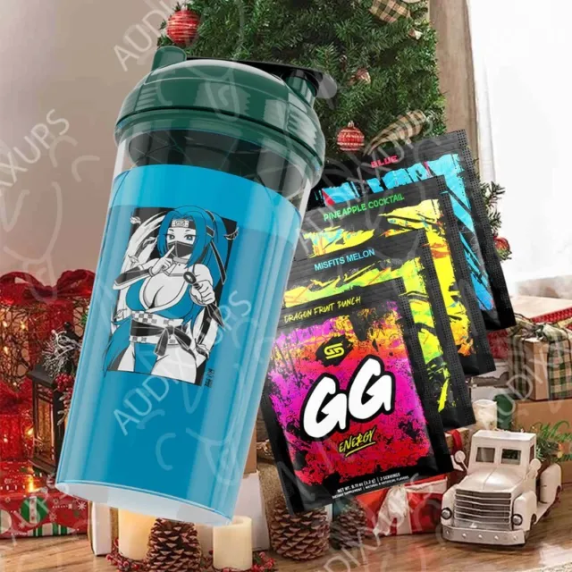 GamerSupps Waifu Cups Send Noods 24 oz Shaker Cup & Chopsticks Brand NEW
