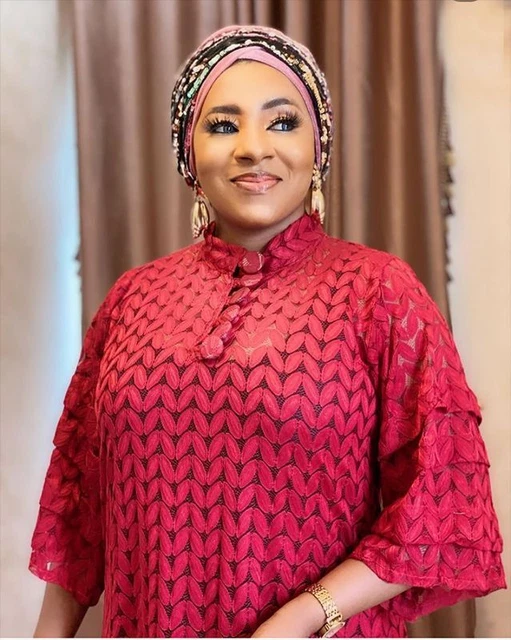 Abiti in pizzo da donna festa africana caftano taglie forti abito dashiki nigeriano set