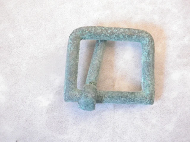 Preciosa Hebilla  Bronce Medieval, Militar ?  Ancient Bronze  Buckle Military ?