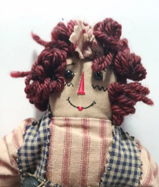 Vintage 1998 Boyd’s Bears: BearweaR 12" Raggedy Ann Cloth Doll w/Tag.