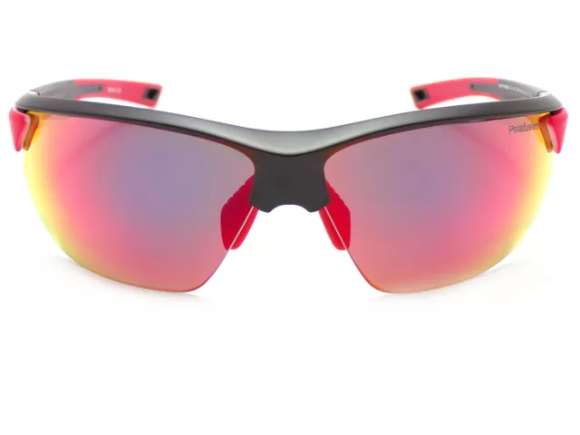 Sunwise Polarisé Soleil Blenheim Noir Mat/Rouge Miroir Polafusion Verres 3