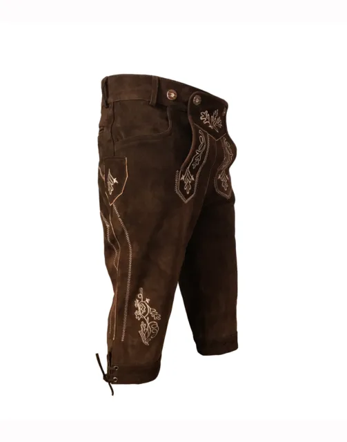 Pantaloni in pelle scamosciata tradizionali vintage da uomo in vera pelle scamosciata taglia 30" / EUR 46 3