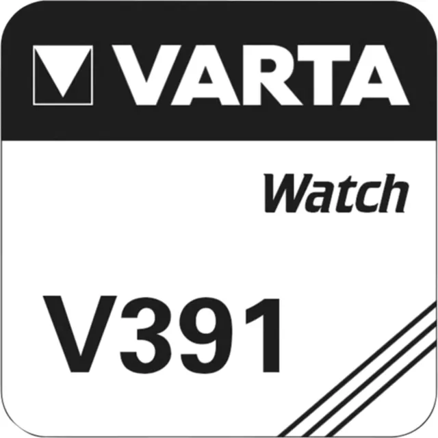 1x Varta Watch V 391 Uhrenzelle SR1120W V391 SR55 Silberoxid Knopfzelle 1,55 V