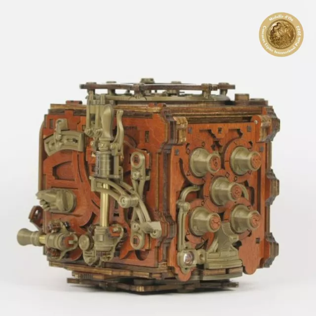 Mecanigma - NKD Puzzle Box en Kit - Casse-tête en bois éthique - Médaille d'Or