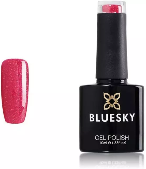 Bluesky Gel Polish Pink Shimmer Bright Light A23 Nail Uv Led Soak Off