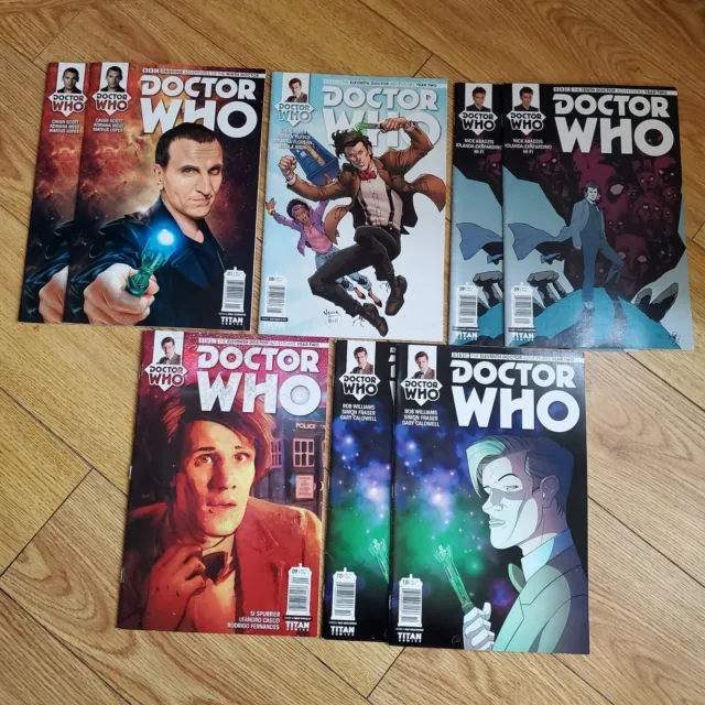 DOCTOR WHO (Titan Comics 2016) Lot of 8 BBC