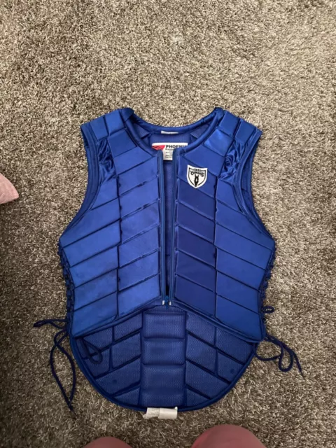 Tipperary Eventer Protective Vest Blue, Size Adult Small