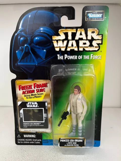 Star Wars Power Of The Force Freeze Frame Princess Leia Organa Hoth Gear Figure