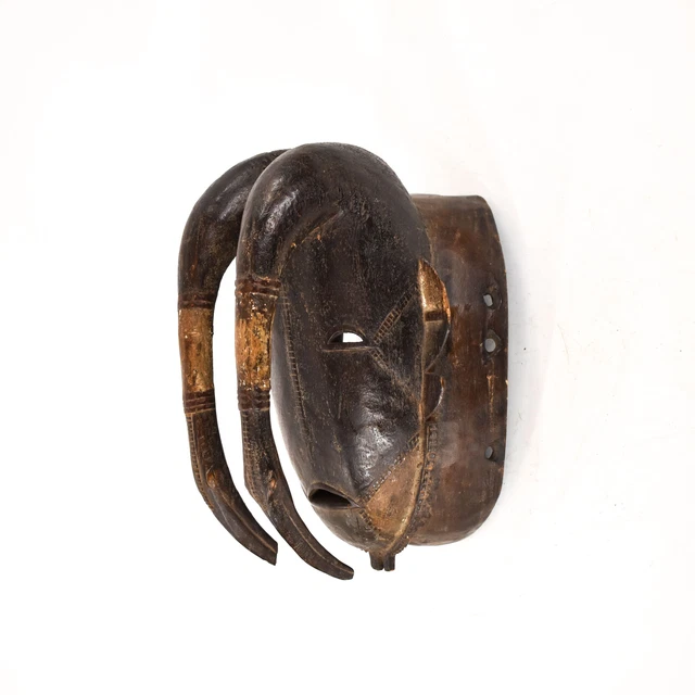 Djimini Ligbi Do Society Mask With Birds Ivory Coast