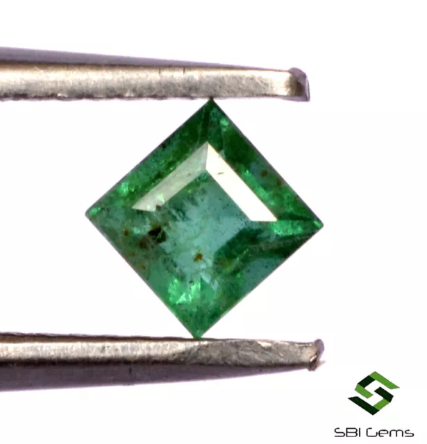 Natural Emerald Square Cut 3.50 mm 0.28 Cts Zambia Top Green Loose Gemstone