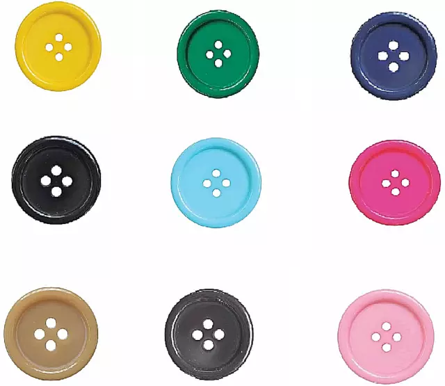 Fine Style Four Hole  Buttons Wholesale Packs