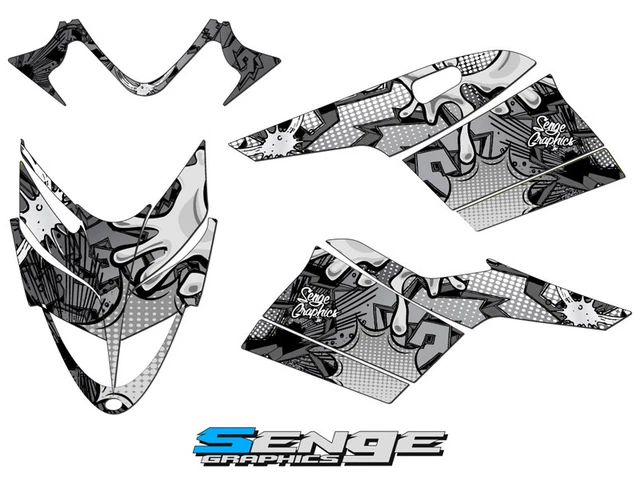 2009 2010 2011 2012 Polaris Iq 550 IQ550 Grafica Kit Deco Avvolgere Dã