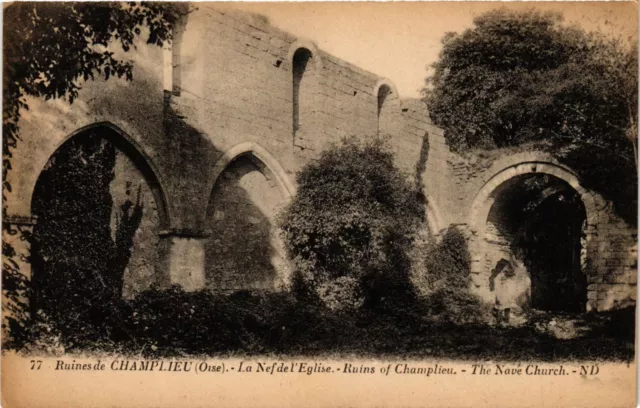 CPA Ruines de Champliéeu - La Nef de l'Église - Ruins of (291157)