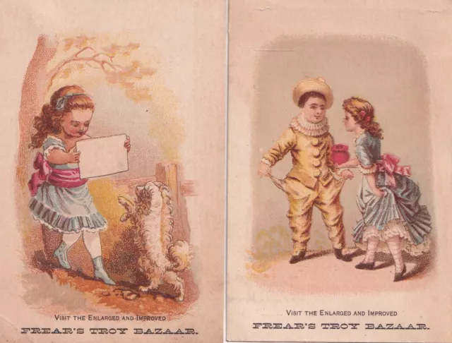 1800's Victorian Trade Card Lot -Frear's Troy Bazaar -#R-1