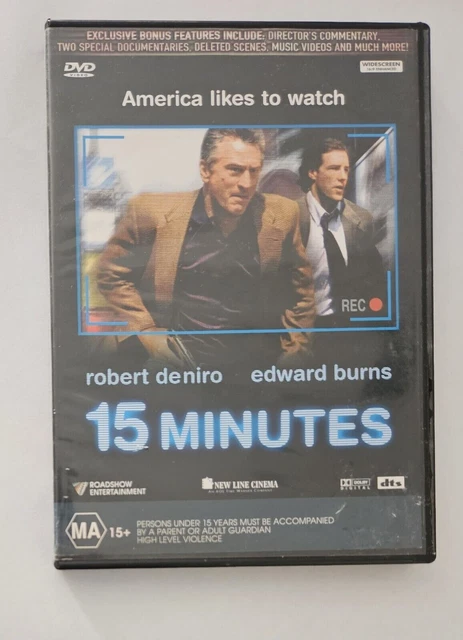 15 Minutes  (DVD, 2000) Movie Film Robert Deniro