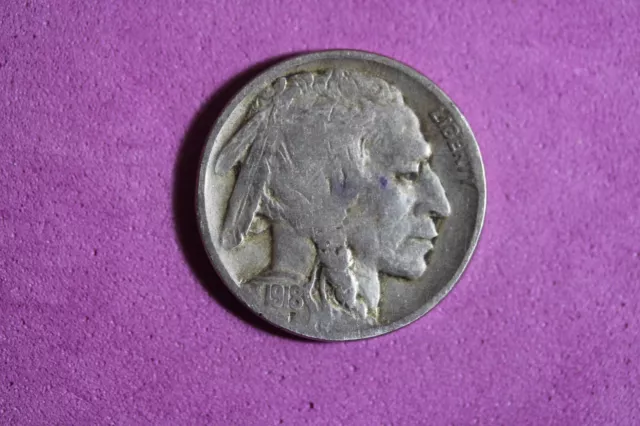 Estate Find 1918 D- Buffalo Nickel!! #K41695