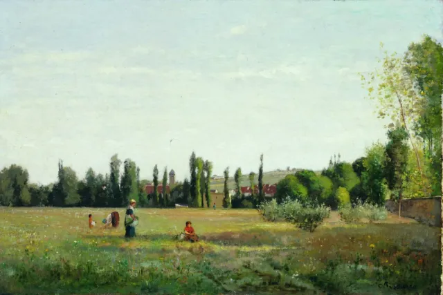 Camille Pissarro - La Varenne Saint Hilaire 1863 Signed - 17"x22" Fine Art Print