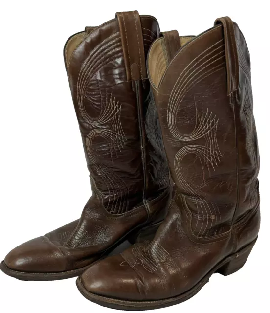 FRYE Para Hombre Vintage Pull On Cosida Bota Occidental Estilo 3899 Talla 10.5