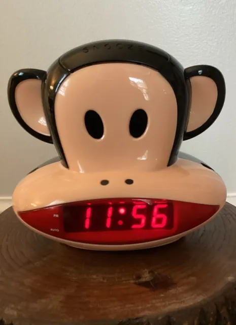 Vintage Y2K Paul Frank Julius Monkey Projection Clock Radio Alarm PF254 Works