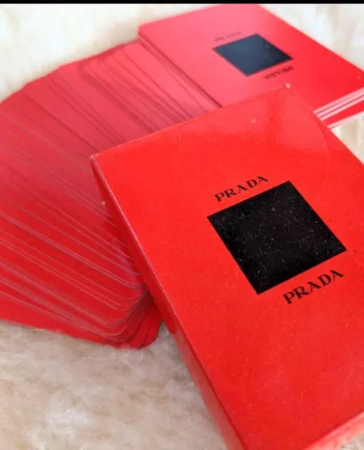 PRADA Playing Cards 1 Deck Red Mazzo carte da 40 New novelty