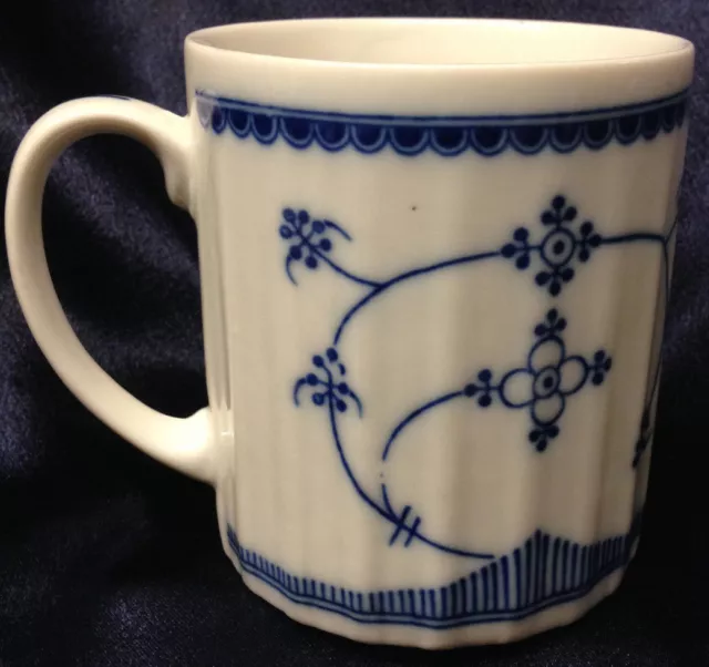 Kahla Eisenberg Germany Blau Saks Style Mug Oz Blue & White No Back Stamp