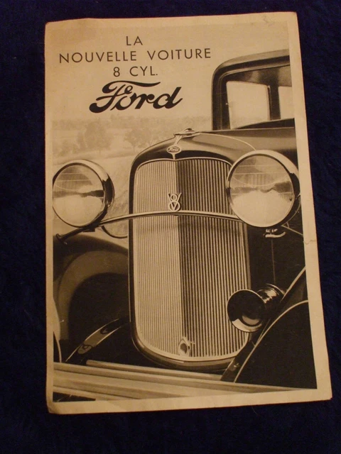 Brochure Vintage Ford Série 1000 - Tracteur Collection A3 - Dépliant Rare Et Rétro