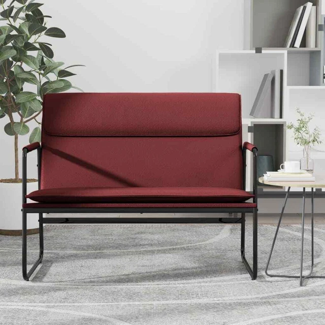 Vidaxl Panca Rosso Vino 100x64x80 cm in Similpelle