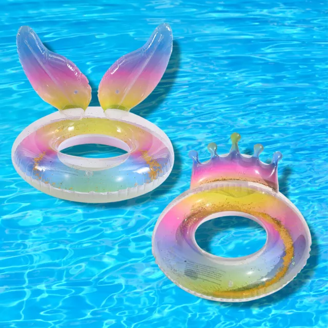 70cm/90cm Inflatable Pool Float Portable Swimming Ring Adults Water Sports Toys