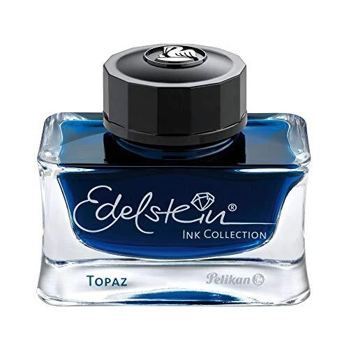 Pelikan Edelstein Bottled Ink for Fountain Pens, Blue Topaz, 50ml, 1 Each (33938