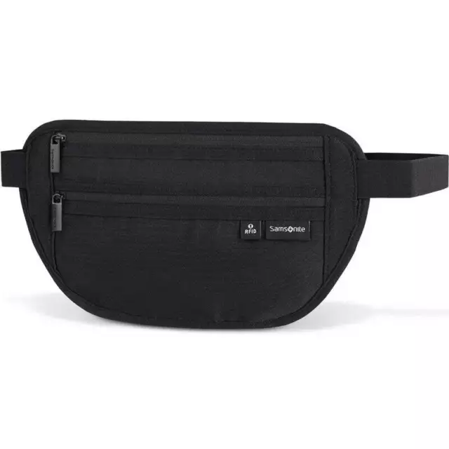 Samsonite Travel Accessories Antimicrobial RFID Blocking Money Belt Black 48148