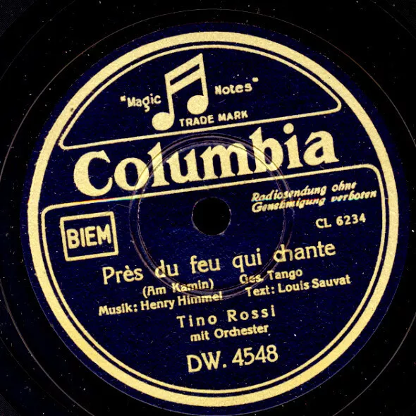 TINO ROSSI Ce n'est qu'un songe / Près du feu qui chante  78rpm  Schellack S6569 2