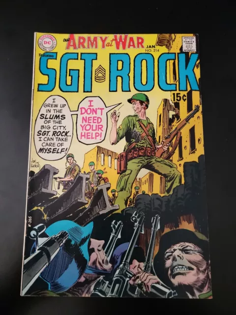 Our Army At War #214-Sgt. Rock-Cool Issue Fn