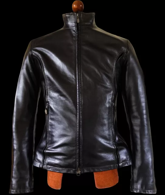 BELSTAFF PELLE Giacca Sportiva Moto Biker Cafe Racer Moto Bici
