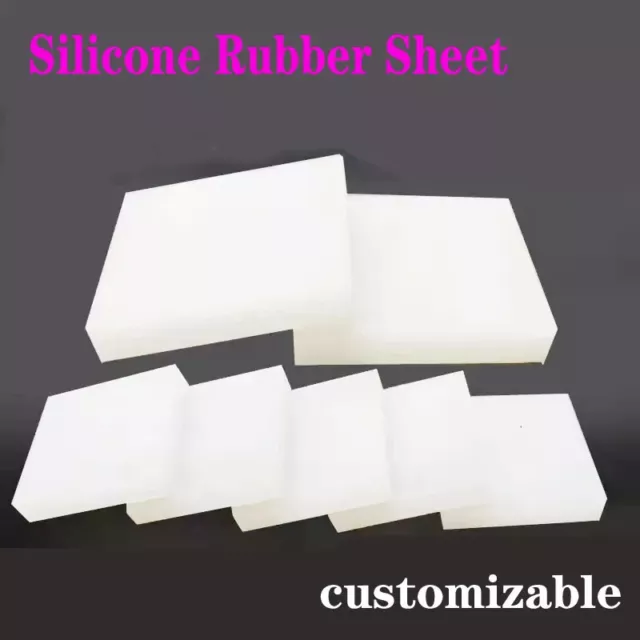 White Silicone Rubber Sheet Heat Resistant Rubber Gasket Solid Rubber  Square Mat