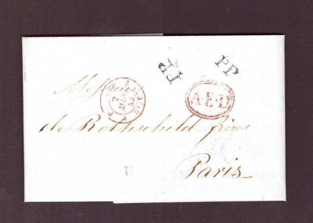 Vorphilatelie Brief Frankreich Paris 1842