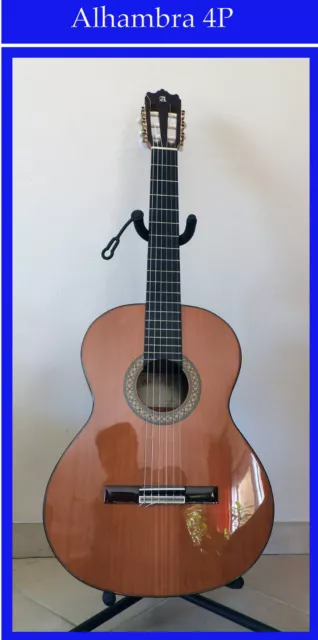 Guitare Classique Alhambra 4P Avec Housse + Sillet En Os - État Neuf -