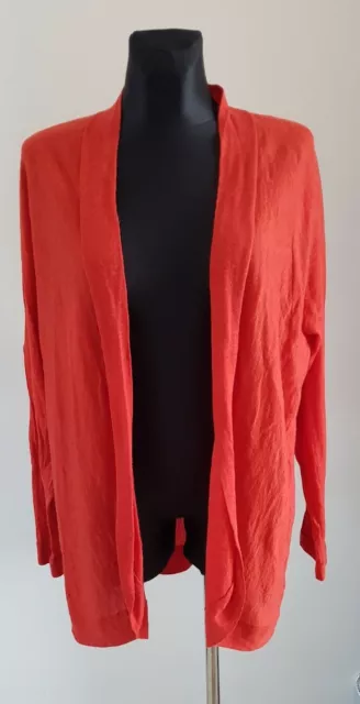 Eileen Fisher offene Strickjacke vorne Pullover XL Merinowolle Alpaka