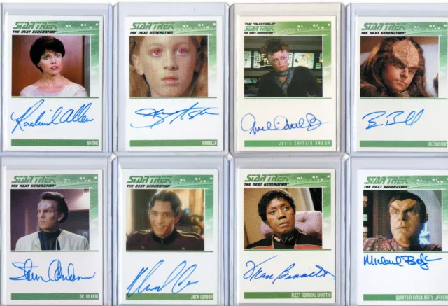 Star Trek The Next Generation TNG Autograph Card Selection NM  Rittenhouse