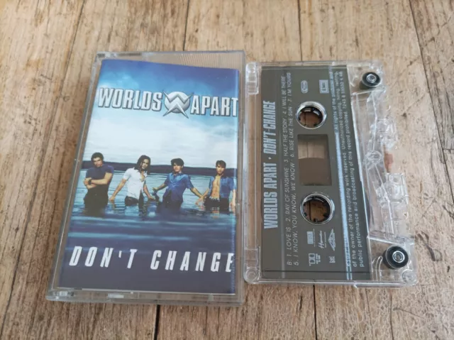 Worlds Apart Don't Change Cassette Audio Tape K7