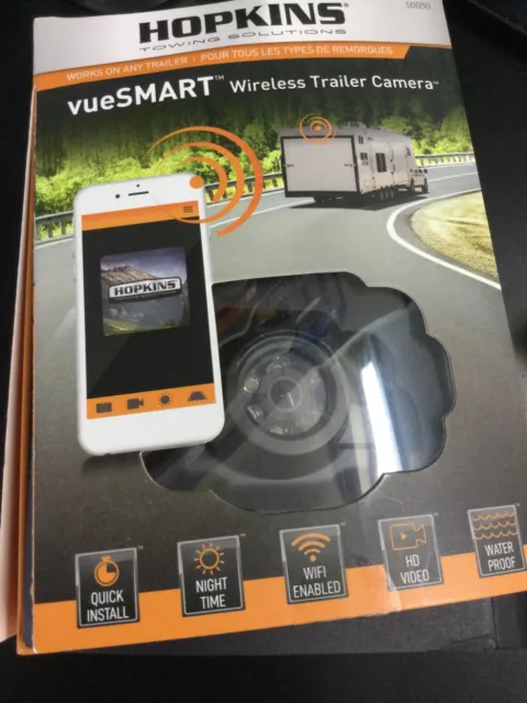Hopkins vueSmart Wireless Trailer Camera - Black (50050) 0500OB