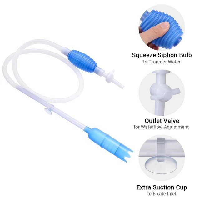 Aquarium Vacuum Cleaner Gravel Cleaner Fish Tank Water Change Pump Large Size 3