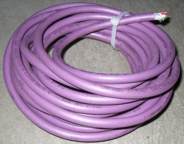 6,40 Meter PROFIBUS Kabel von LAPP Typ UNITRONIC BUS PB FC, 2 x 0,64 mm²