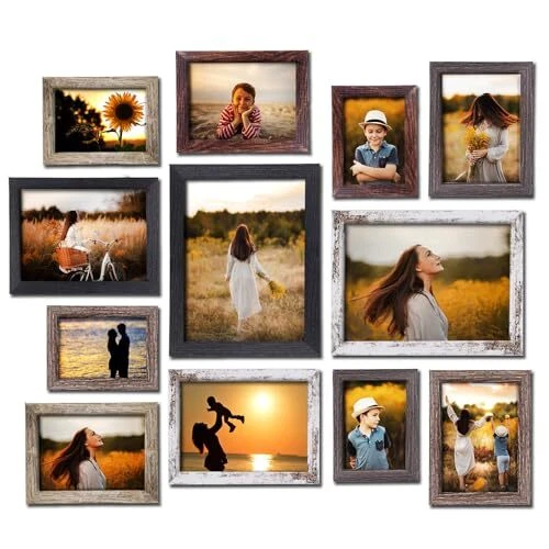 Picture Frames Collage Wall Decor Set of 12,Gallery Wall Frame Set with 4x6
