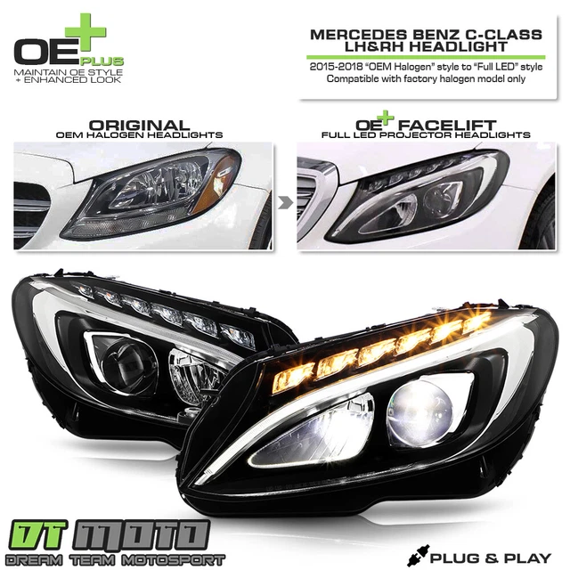 HALOGEN UPGRADE FULL LED Projector 20152018 MercedesBenz W205 C300
